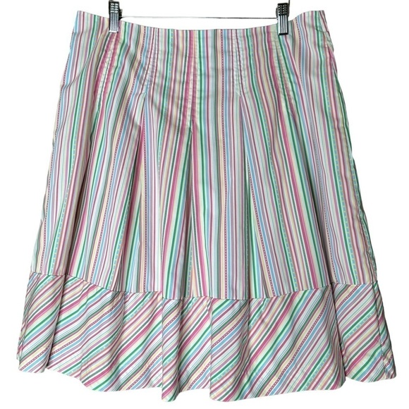 Lilly Pulitzer White Label Pleated Wrap Skirt. Size 10 - Picture 6 of 7